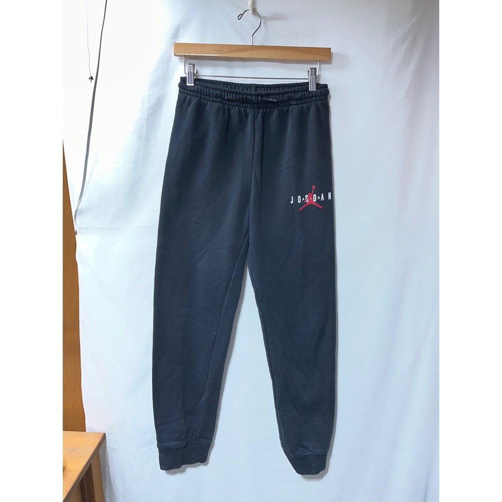 Jordan Boys Jumpman Fleece Joggers Black Sweatpants XL 13-15 Yrs B927-023